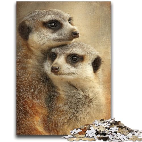 Puzzle 1000 Teile für Teenager, Erdmännchen-Spielzeug, Denkspiel zur Heimdekoration, für Kinder ab 14 Jahren, 50x75cm Puzzle 1000 Teile für Teenager, Erdmännchen-Spielzeug, Denkspiel zur Heimdekoration, für Kinder ab 14 Jahren, 50x75cm von LYXIANY