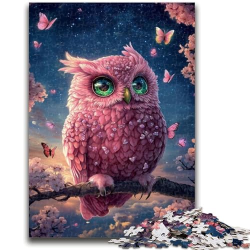 Puzzle 1000 Teile für Teenager, Eule, ab 14 Jahren, Quizspiel, Spaß für zu Hause, Aktivitäten, Geburtstagsgeschenk, Reisegeschenke, 26x38cm von LYXIANY
