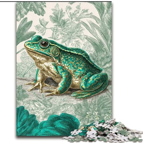 Puzzle 1000 Teile für Teenager, Frosch, Lernspiele, Heimdekoration, Lernspiel für Geburtstag, Weihnachten, 38x26cm von LYXIANY