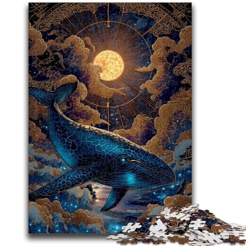 Puzzle 1000 Teile für Teenager, Galaxie-Wal, Stressabbau, schwierige Herausforderung, gutes Geschenk für die ganze Familie, 50x75cm von LYXIANY
