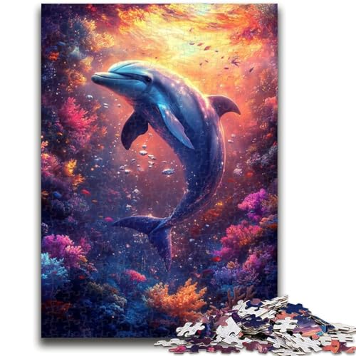 Puzzle 1000 Teile für Teenager, Geschenke, Delfin, für Alter 14+, Quizspiel, Spaß bei Heimaktivitäten, Geburtstagsgeschenk, Reisegeschenke, 50x75cm Puzzle 1000 Teile für Teenager, Geschenke, Delfin, für Alter 14+, Quizspiel, Spaß bei Heimaktivitäten, Geburtstagsgeschenk, Reisegeschenke, 50x75cm von LYXIANY