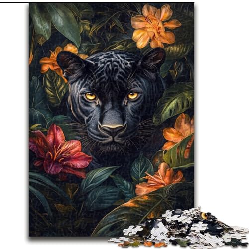 Puzzle 1000 Teile für Teenager, Geschenke, Dschungelpanther, Spielzeug, Lernspiele, Stressabbau, tolle Geschenke und Spielzeuge, 50x75cm Puzzle 1000 Teile für Teenager, Geschenke, Dschungelpanther, Spielzeug, Lernspiele, Stressabbau, tolle Geschenke und Spielzeuge, 50x75cm von LYXIANY