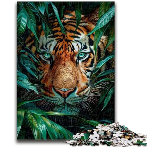 Puzzle 1000 Teile für Teenager, Geschenke, Dschungeltiger, für Alter 14+, Quizspiel, Spaß bei Heimaktivitäten, Geburtstagsgeschenk, Reisegeschenke, 50x75cm Puzzle 1000 Teile für Teenager, Geschenke, Dschungeltiger, für Alter 14+, Quizspiel, Spaß bei Heimaktivitäten, Geburtstagsgeschenk, Reisegeschenke, 50x75cm von LYXIANY