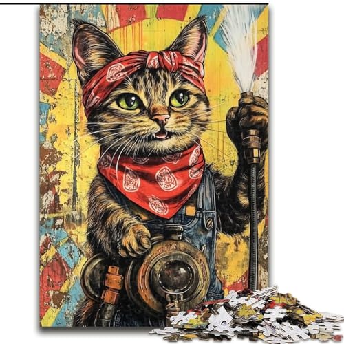 Puzzle 1000 Teile für Teenager, Geschenke, Fantasiekatze, Lernspiele, Heimdekoration, Geburtstagsgeschenk, Geschenke, Wandkunst, 38x26cm Puzzle 1000 Teile für Teenager, Geschenke, Fantasiekatze, Lernspiele, Heimdekoration, Geburtstagsgeschenk, Geschenke, Wandkunst, 38x26cm von LYXIANY