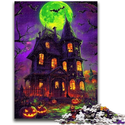 Puzzle 1000 Teile für Teenager, Geschenke, Halloween-Schloss, Lernspiele, Heimdekoration, Lernspiel für Geburtstag, Weihnachten, 50x75cm Puzzle 1000 Teile für Teenager, Geschenke, Halloween-Schloss, Lernspiele, Heimdekoration, Lernspiel für Geburtstag, Weihnachten, 50x75cm von LYXIANY