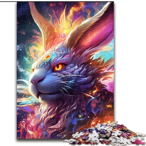 Puzzle 1000 Teile für Teenager, Geschenke, Kunstkaninchen, Trainieren Sie Ihr Gehirn und Ihre Hände, Geschenke für Freunde und Familie, 50x75cm von LYXIANY