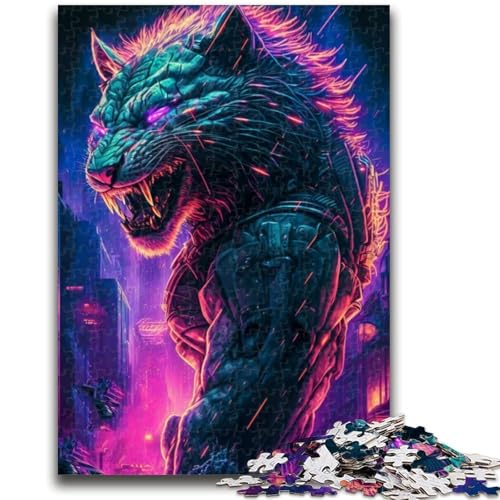 Puzzle 1000 Teile für Teenager, Geschenke, Löwe, Mensch, für Alter 14+, Quizspiel, Spaß bei Aktivitäten zu Hause, Geburtstagsgeschenk, Reisegeschenke, 38x26cm von LYXIANY