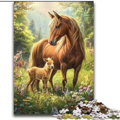 Puzzle 1000 Teile für Teenager, Geschenke, Pferd, Spielzeug, Lernspiele, Stressabbau, tolle Geschenke und Spielzeuge, 38x52cm Puzzle 1000 Teile für Teenager, Geschenke, Pferd, Spielzeug, Lernspiele, Stressabbau, tolle Geschenke und Spielzeuge, 38x52cm von LYXIANY