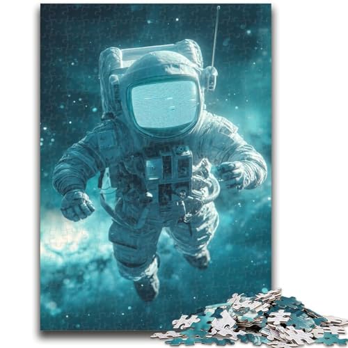 Puzzle 1000 Teile für Teenager, Geschenke, Weltraum-Astronaut, für Alter 14+, Quizspiel, Spaß für Zuhause, Aktivitäten, Geburtstagsgeschenk, Reisegeschenke, 50x75cm von LYXIANY