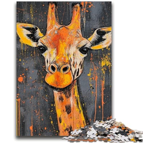 Puzzle 1000 Teile für Teenager, Giraffen-Ölgemälde, Spielzeug, Denkspiel für die Heimdekoration, für Kinder ab 14 Jahren, 50x75cm Puzzle 1000 Teile für Teenager, Giraffen-Ölgemälde, Spielzeug, Denkspiel für die Heimdekoration, für Kinder ab 14 Jahren, 50x75cm von LYXIANY