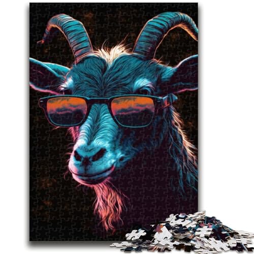 Puzzle 1000 Teile für Teenager, Goatwave, ab 14 Jahren, Quizspiel, Spaß für zu Hause, Aktivitäten, Geburtstagsgeschenk, Reisegeschenke, 26x38cm von LYXIANY