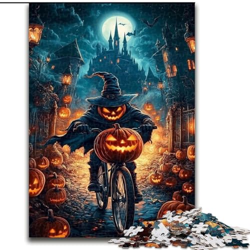 Puzzle 1000 Teile für Teenager, Halloween-Hexe, geeignet für Personen ab 14 Jahren, Lernspiele, Wichtelgeschenke (Größe 50x75cm) von LYXIANY