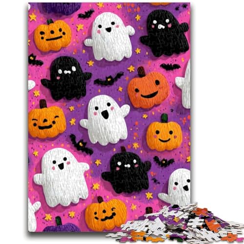 Puzzle 1000 Teile für Teenager, Halloween-Thema, für Lernspiele, Herausforderungen, Spielzeug, als Geschenk für die ganze Familie, 50x75cm Puzzle 1000 Teile für Teenager, Halloween-Thema, für Lernspiele, Herausforderungen, Spielzeug, als Geschenk für die ganze Familie, 50x75cm von LYXIANY