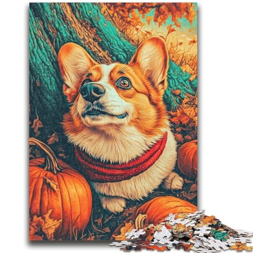 Puzzle 1000 Teile für Teenager, Happy Corgi-Spielzeug, Denkspiel zur Heimdekoration, für Kinder ab 14 Jahren, 26x38cm von LYXIANY