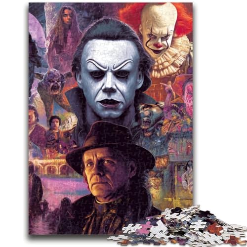 Puzzle 1000 Teile für Teenager, Horrorfilme, ab 14 Jahren, Quizspiel, Spaß für zu Hause, Geburtstagsgeschenk, Reisegeschenke, 50x75cm von LYXIANY