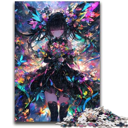 Puzzle 1000 Teile für Teenager, Japanisches Anime-Mädchen, ab 14 Jahren, Quizspiel, Spaß für zu Hause, Geburtstagsgeschenk, Reisegeschenk, 26x38cm von LYXIANY