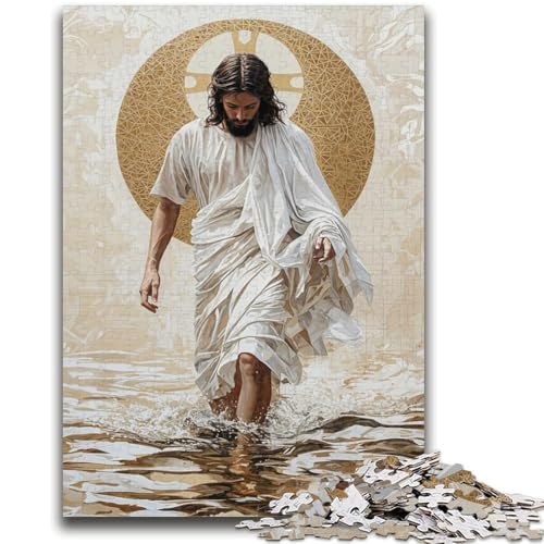 Puzzle 1000 Teile für Teenager, Jesus, ab 14 Jahren, Quizspiel, Spaß für zu Hause, Aktivitäten, Geburtstagsgeschenk, Reisegeschenke, 26x38cm von LYXIANY