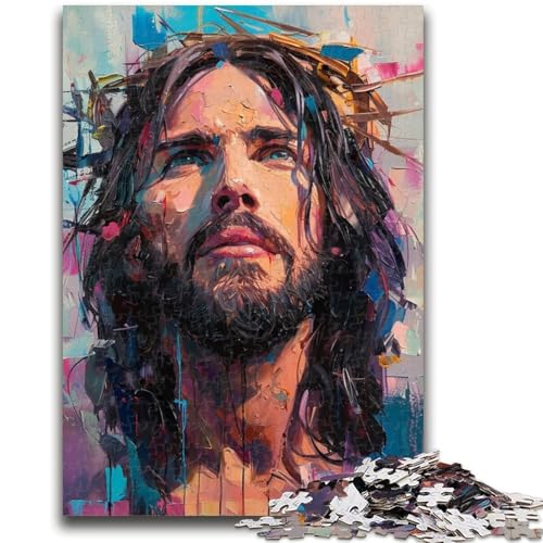 Puzzle 1000 Teile für Teenager, Jesus, ab 14 Jahren, Quizspiel, Spaß für zu Hause, Aktivitäten, Geburtstagsgeschenk, Reisegeschenke, 26x38cm Puzzle 1000 Teile für Teenager, Jesus, ab 14 Jahren, Quizspiel, Spaß für zu Hause, Aktivitäten, Geburtstagsgeschenk, Reisegeschenke, 26x38cm von LYXIANY