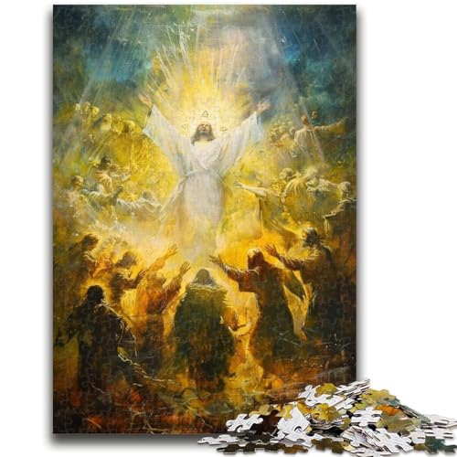 Puzzle 1000 Teile für Teenager, Jesus, lebendiges und einzigartiges Design, entspannendes und herausforderndes Puzzle-Erlebnis, 26x38cm Puzzle 1000 Teile für Teenager, Jesus, lebendiges und einzigartiges Design, entspannendes und herausforderndes Puzzle-Erlebnis, 26x38cm von LYXIANY