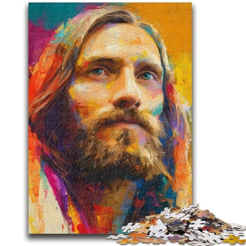 Puzzle 1000 Teile für Teenager, Jesus-Kunst, ab 14 Jahren, Quizspiel, Spaß für zu Hause, Geburtstagsgeschenk, Reisegeschenke, 26x38cm von LYXIANY
