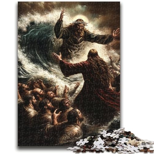 Puzzle 1000 Teile für Teenager, Jesus-Kunst, ab 14 Jahren, Quizspiel, Spaß für zu Hause, Geburtstagsgeschenk, Reisegeschenke, 26x38cm von LYXIANY
