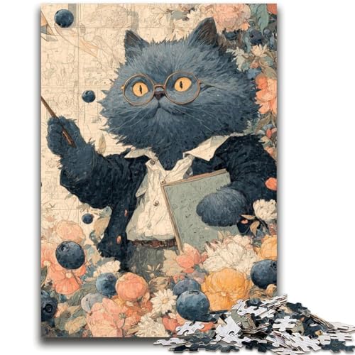 Puzzle 1000 Teile für Teenager, Lehrer, Katze, Lernspiel, Herausforderung, Spielzeug, Wanddekoration, einzigartige Geburtstags, 50x75cm Puzzle 1000 Teile für Teenager, Lehrer, Katze, Lernspiel, Herausforderung, Spielzeug, Wanddekoration, einzigartige Geburtstags, 50x75cm von LYXIANY