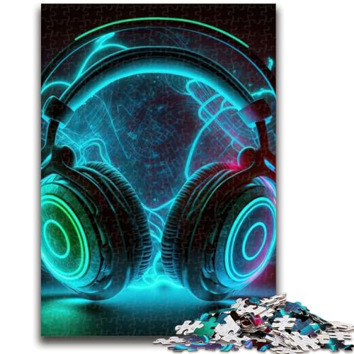 Puzzle 1000 Teile für Teenager, Live-Musik, Neon-Spielzeug, Lernspiele, Stressabbau, Eltern-Kind-Interaktion, für Kinder ab 14 Jahren, 26x38cm von LYXIANY