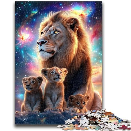 Puzzle 1000 Teile für Teenager, Löwe, ab 14 Jahren, Quizspiel, Spaß für zu Hause, Aktivitäten, Geburtstagsgeschenk, Reisegeschenke, 26x38cm von LYXIANY
