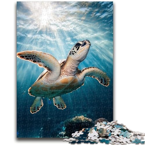 Puzzle 1000 Teile für Teenager, Meeresschildkröte, ab 14 Jahren, Quizspiel, Spaß für zu Hause, Geburtstagsgeschenk, Reisegeschenk, 26x38cm von LYXIANY