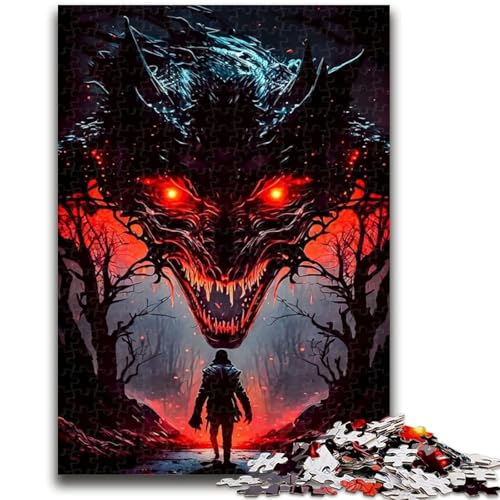 Puzzle 1000 Teile für Teenager, Mensch und Monster, für Lernspiele, Herausforderungen, Spielzeug, als Geschenk für die ganze Familie, 50x75cm von LYXIANY