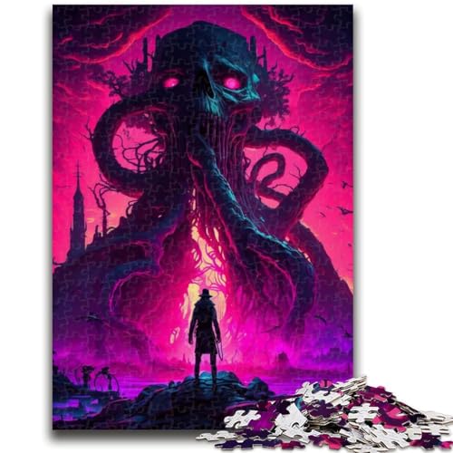 Puzzle 1000 Teile für Teenager, Monster World, Familienspaß, Spaß zu Hause, Aktivitäten, Geburtstagsgeschenk, Reisegeschenke, für und ab 14 Jahren, 50x75cm von LYXIANY