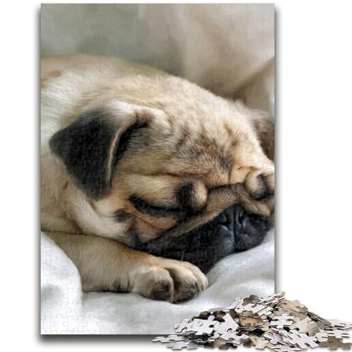 Puzzle 1000 Teile für Teenager, Mops, ab 14 Jahren, Quizspiel, Spaß für zu Hause, Aktivitäten, Geburtstagsgeschenk, Reisegeschenke, 26x38cm Puzzle 1000 Teile für Teenager, Mops, ab 14 Jahren, Quizspiel, Spaß für zu Hause, Aktivitäten, Geburtstagsgeschenk, Reisegeschenke, 26x38cm von LYXIANY