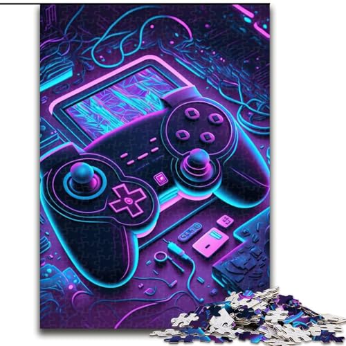 Puzzle 1000 Teile für Teenager, Neon-Spiel, für 14+, anspruchsvolles Spiel als Geschenk für die ganze Familie und Freunde (Größe 26x38cm) von LYXIANY