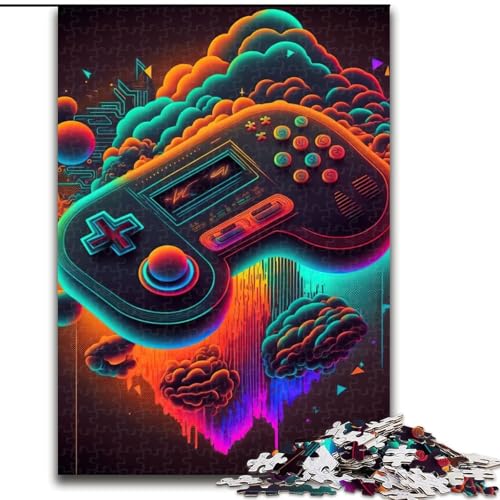 Puzzle 1000 Teile für Teenager, Neon-Spiel, für 14+, anspruchsvolles Spiel als Geschenk für die ganze Familie und Freunde (Größe 26x38cm) von LYXIANY