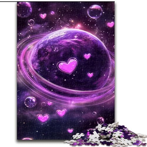 Puzzle 1000 Teile für Teenager, Purple Planet, für Lernspiele, Herausforderung, Spielzeug, Künstlersammlung, Bildende Kunst, 50x75cm Puzzle 1000 Teile für Teenager, Purple Planet, für Lernspiele, Herausforderung, Spielzeug, Künstlersammlung, Bildende Kunst, 50x75cm von LYXIANY