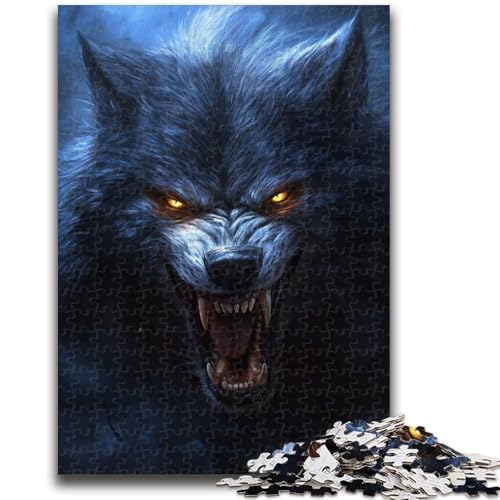 Puzzle 1000 Teile für Teenager, Schwarzer Wolf, ab 14 Jahren, Quizspiel, Spaß für zu Hause, Geburtstagsgeschenk, Reisegeschenk, 50x75cm Puzzle 1000 Teile für Teenager, Schwarzer Wolf, ab 14 Jahren, Quizspiel, Spaß für zu Hause, Geburtstagsgeschenk, Reisegeschenk, 50x75cm von LYXIANY