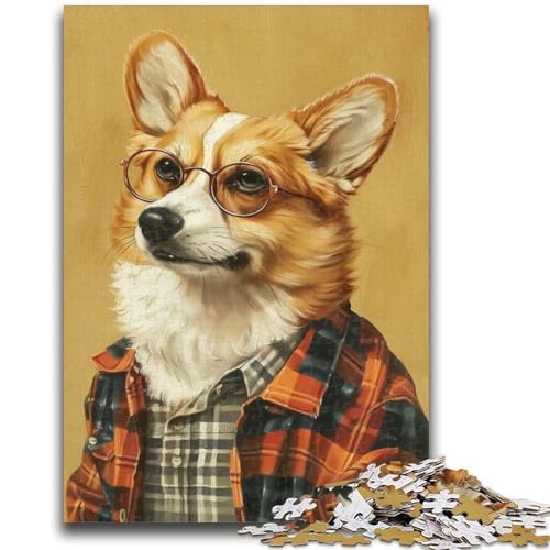 Puzzle 1000 Teile für Teenager, Shiba Inu, ab 14 Jahren, Quizspiel, Spaß für zu Hause, Aktivitäten, Geburtstagsgeschenk, Reisegeschenke, 26x38cm von LYXIANY