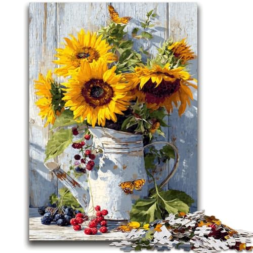 Puzzle 1000 Teile für Teenager, Sonnenblume, ab 14 Jahren, Denksportspiel, Erwachsene und Teenager, 50x75cm Puzzle 1000 Teile für Teenager, Sonnenblume, ab 14 Jahren, Denksportspiel, Erwachsene und Teenager, 50x75cm von LYXIANY