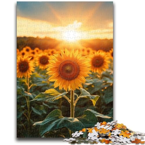 Puzzle 1000 Teile für Teenager, Sonnenblume, ab 14 Jahren, Quizspiel, Spaß für zu Hause, Aktivitäten, Geburtstagsgeschenk, Reisegeschenke, 50x75cm Puzzle 1000 Teile für Teenager, Sonnenblume, ab 14 Jahren, Quizspiel, Spaß für zu Hause, Aktivitäten, Geburtstagsgeschenk, Reisegeschenke, 50x75cm von LYXIANY