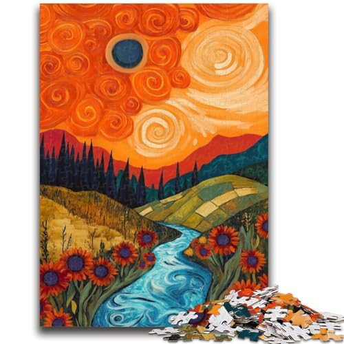 Puzzle 1000 Teile für Teenager, Sonnenblumen-Stressabbau, schwierige Herausforderung, gutes Geschenk für die ganze Familie, 50x75cm Puzzle 1000 Teile für Teenager, Sonnenblumen-Stressabbau, schwierige Herausforderung, gutes Geschenk für die ganze Familie, 50x75cm von LYXIANY