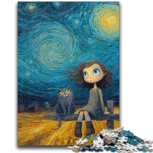 Puzzle 1000 Teile für Teenager, Sternenhimmel, ab 14 Jahren, Quizspiel, Spaß für zu Hause, Aktivitäten, Geburtstagsgeschenk, Reisegeschenke, 26x38cm von LYXIANY