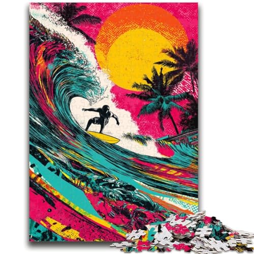 Puzzle 1000 Teile für Teenager, Surf-Graffiti-Spielzeug, Denkspiel zur Heimdekoration, für Kinder ab 14 Jahren, 50x75cm Puzzle 1000 Teile für Teenager, Surf-Graffiti-Spielzeug, Denkspiel zur Heimdekoration, für Kinder ab 14 Jahren, 50x75cm von LYXIANY