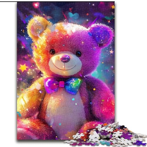 Puzzle 1000 Teile für Teenager, Teddybär, Lernpuzzle, ganze Familie (Größe 50x75cm) von LYXIANY