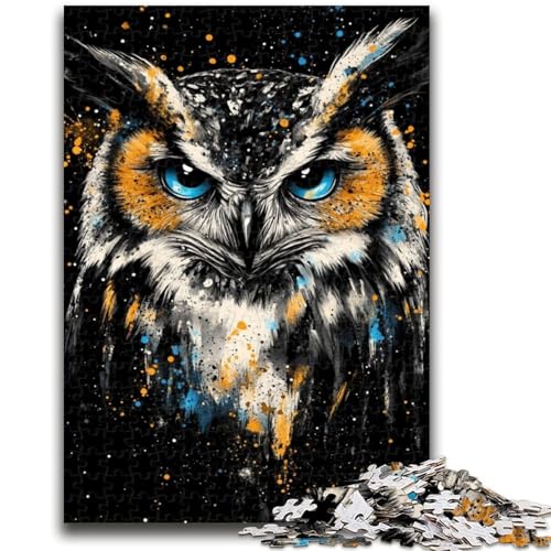 Puzzle 1000 Teile für Teenager, Tier-Eule, geeignet für Kinder ab 14 Jahren, anspruchsvolles Spiel, tolles Geschenk zum Spielen, 50x75cm von LYXIANY