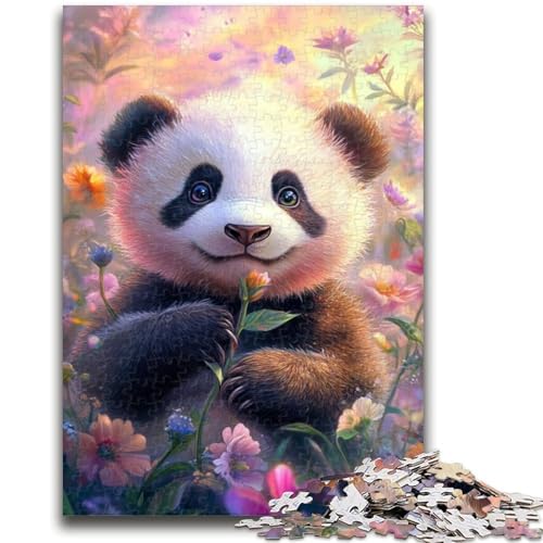Puzzle 1000 Teile für Teenager, Tierpanda, ab 14 Jahren, Quizspiel, Spaß für zu Hause, Aktivitäten, Geburtstagsgeschenk, Reisegeschenke, 26x38cm von LYXIANY
