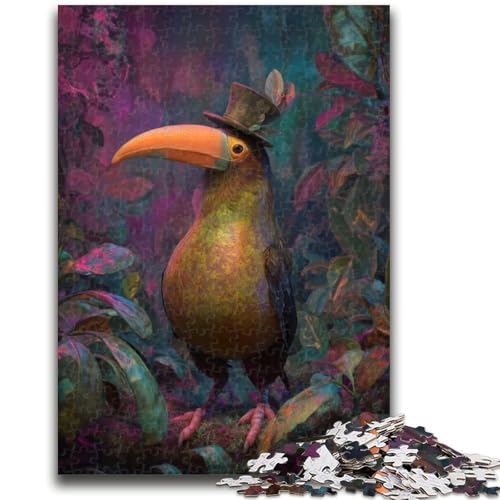 Puzzle 1000 Teile für Teenager, Tukan, ab 14 Jahren, Quizspiel, Spaß für zu Hause, Aktivitäten, Geburtstagsgeschenk, Reisegeschenke, 26x38cm von LYXIANY