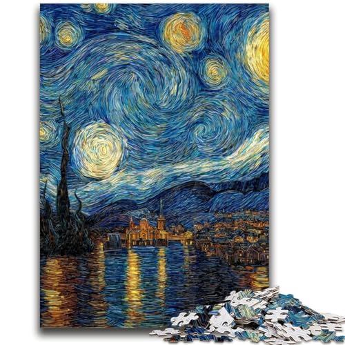 Puzzle 1000 Teile für Teenager, Van Gogh Nachthimmel, für Kinder ab 14 Jahren, pädagogische Herausforderung, lustige Aktivitäten zu Hause, Geburtstagsgeschenke, Reisegeschenke, 50x75cm Puzzle 1000 Teile für Teenager, Van Gogh Nachthimmel, für Kinder ab 14 Jahren, pädagogische Herausforderung, lustige Aktivitäten zu Hause, Geburtstagsgeschenke, Reisegeschenke, 50x75cm von LYXIANY