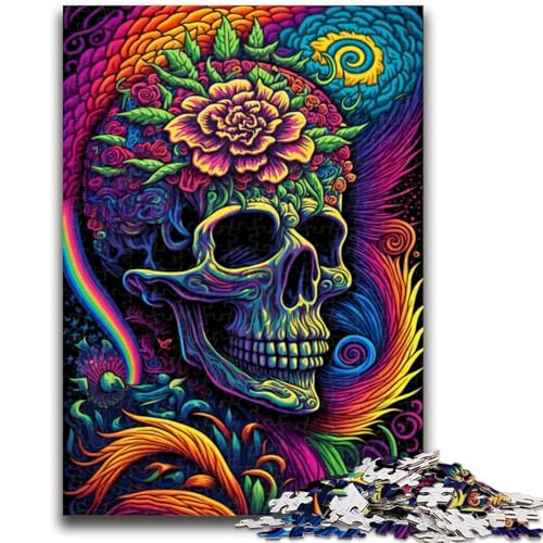 Puzzle 1000 Teile für Teenager, buntes Totenkopf-Spielzeug, Lernspiele, Stressabbau, Eltern-Kind-Interaktion, für Kinder ab 14 Jahren, 50x75cm Puzzle 1000 Teile für Teenager, buntes Totenkopf-Spielzeug, Lernspiele, Stressabbau, Eltern-Kind-Interaktion, für Kinder ab 14 Jahren, 50x75cm von LYXIANY