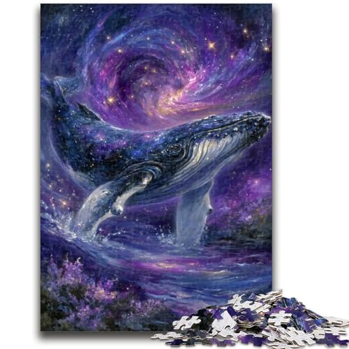Puzzle 1000 Teile für Teenager, geheimnisvoller Wal, ab 14 Jahren, Quizspiel, Spaß für zu Hause, Aktivitäten, Geburtstagsgeschenk, Reisegeschenke, 26x38cm von LYXIANY