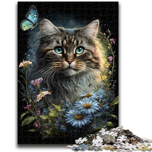 Puzzle 1000 Teile für Teenager, süßes Kätzchenspielzeug, Denkspiel zur Heimdekoration, für Kinder ab 14 Jahren, 50x75cm von LYXIANY